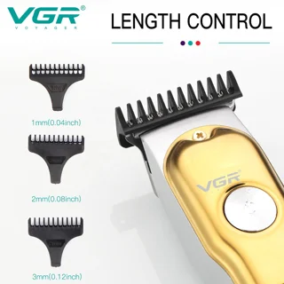 ماشین اصلاح موی سر و صورت وی جی ار مدل V-290 با تیغه استیل ضد زنگ، نمایشگر دیجیتال، قابلیت 102361847